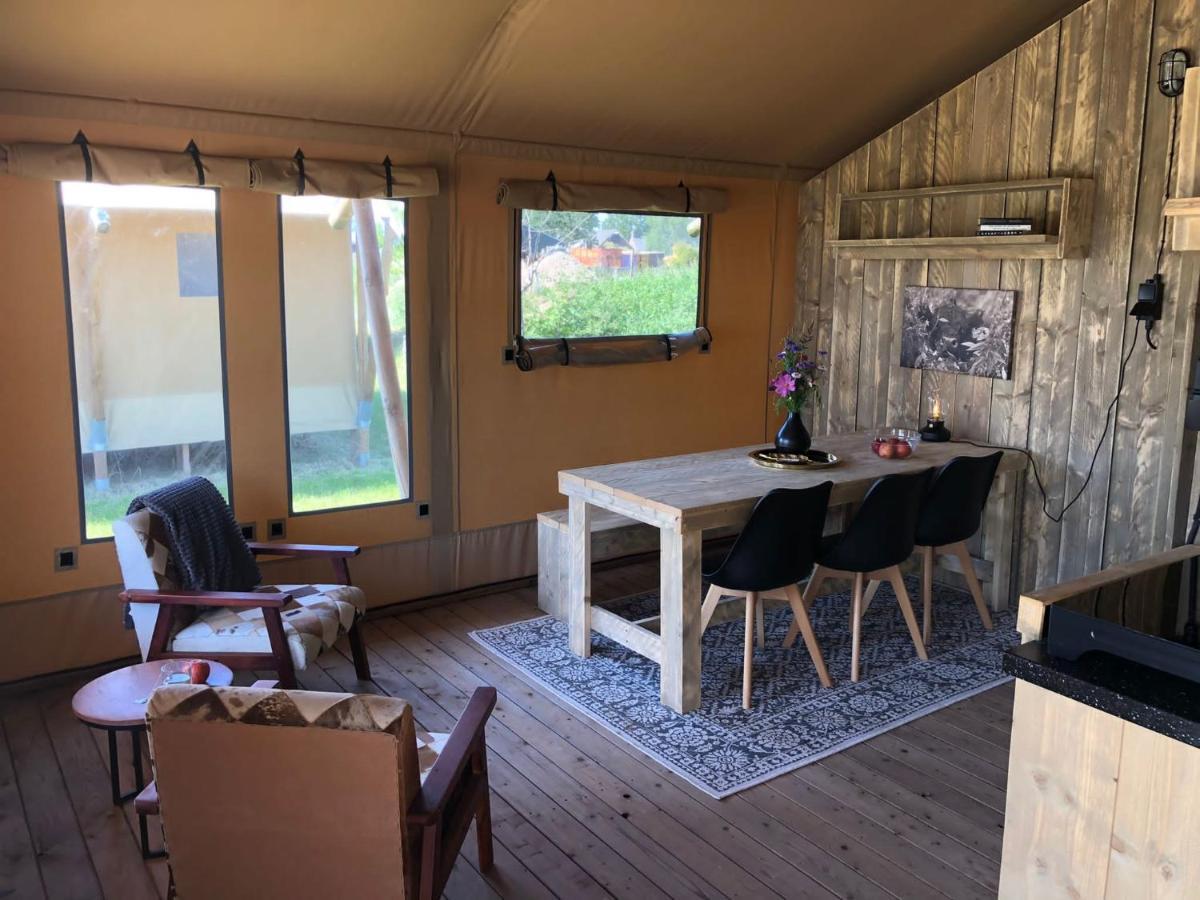 De Hazelaarshof Luxe Glampingtent Bij Natuurgebied De Millingerwaard Kekerdom Esterno foto