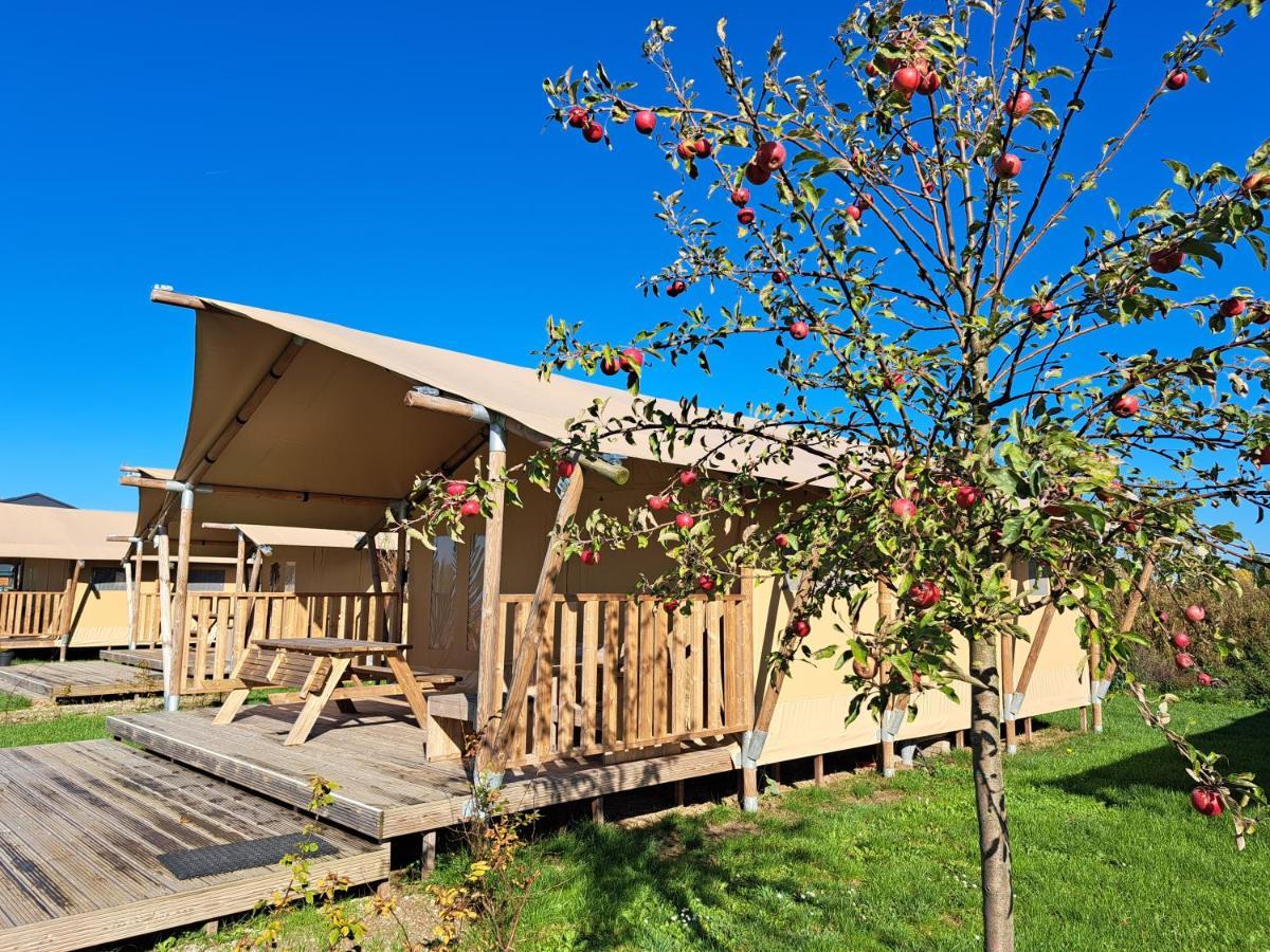De Hazelaarshof Luxe Glampingtent Bij Natuurgebied De Millingerwaard Kekerdom Esterno foto