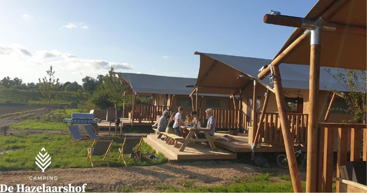 De Hazelaarshof Luxe Glampingtent Bij Natuurgebied De Millingerwaard Kekerdom Esterno foto