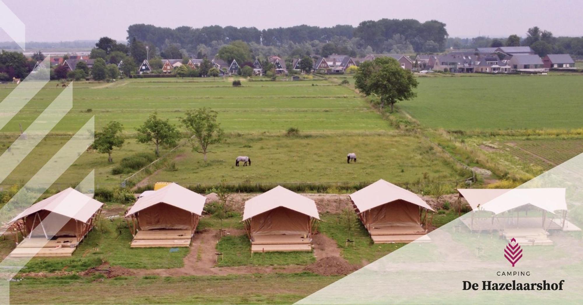 De Hazelaarshof Luxe Glampingtent Bij Natuurgebied De Millingerwaard Kekerdom Esterno foto